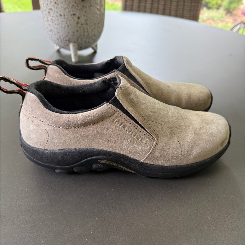 MERRELL Jungle Moc J001899 Nubuck Leather Casual Shoes Mens Size 9 1/2
